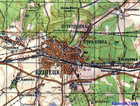 Карта россии кузнецк пензенская область